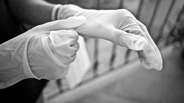 gants de nettoyage.